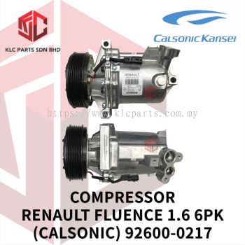 COMPRESSOR RENAULT FLUENCE 1.6 6PK 3LEG 2PIN (CALSONIC) 92600-0217