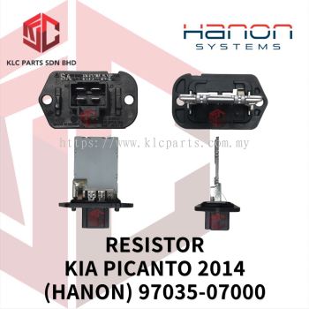 RESISTOR KIA PICANTO 2014 4PIN (HANON) 97035-07000