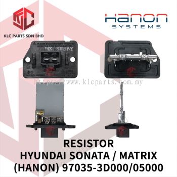 RESISTOR HYUNDAI SONATA / MATRIX / ATOZ / TRAJET 4PIN (HANON) 97035-3D000/05000