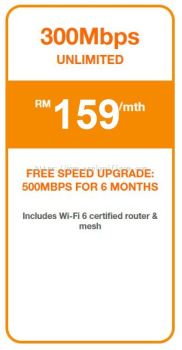 Unifi 300Mbps | RM159/mth