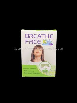 Breathe Free (Kids) Nasal Strips (Ref:N-004Kids) - 10's