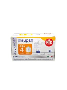 PIC Insupen Pen Needle 4MM 33G (Ref: 02002263000050) - 100's
