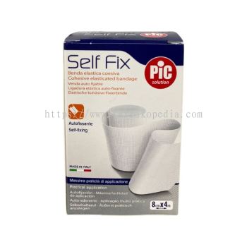 PIC Self Fix Cohesive Elastic Bandage 8cmx4m - 1's
