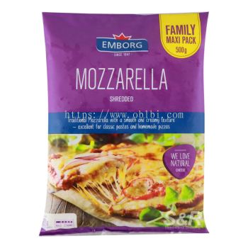 EMB MOZZARELLA SHRED 500GM