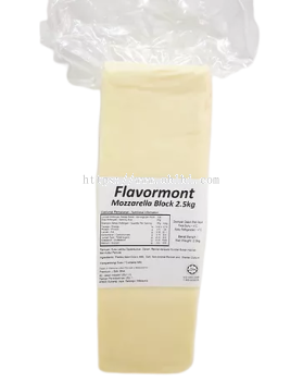 FLAVORMONT MOZZARELLA CHEESE BLOCK 2.5KG