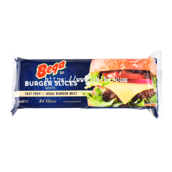 BEQA WHITE BURGER SLICE CHEESE - 84'S 1KG