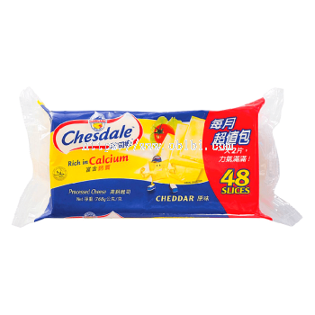 CHESDALE SLICED CHEESE 48'S 768G