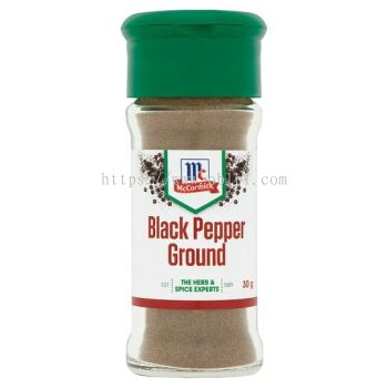 MCCORMICK BLACK PEPPER GROUND 30GM/1CTN