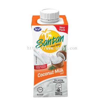 SANTAN COCONUT MILK ORI 200ML/  200ML x24