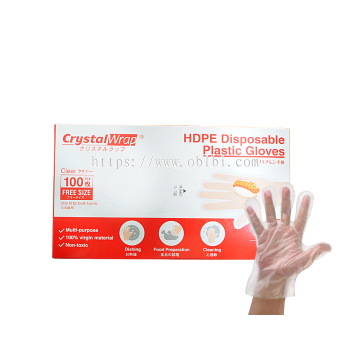 DISPOSABLE HAND GLOVE 100PCS x1