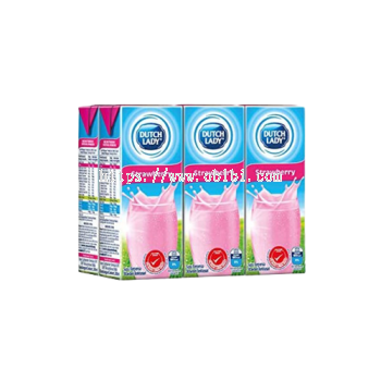 DUTCH LADY STRAWBERRY MILK 200ML / 1 CTN