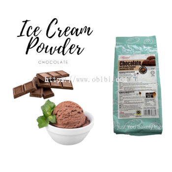 HBI ICE CREAM CHOCOLATE POWDER 500GM / 1 CTN