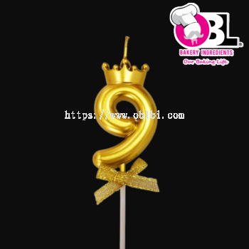 108872 CANDLE GOLD-NO9