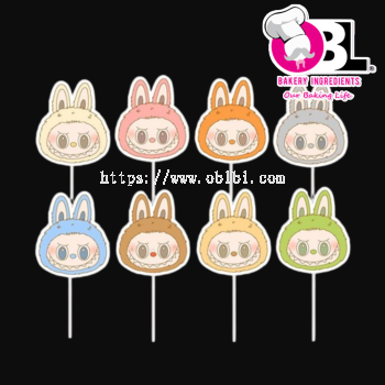116081 LABUBU CAKE TOPPER 8'S