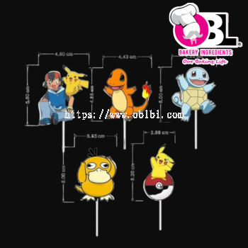 116080 POKEMON CAKE TOPPER 5'S