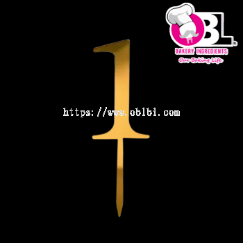 109385 ACRYLIC TOPPER NUMBER 1