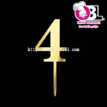 109388 ACRYLIC TOPPER NUMBER