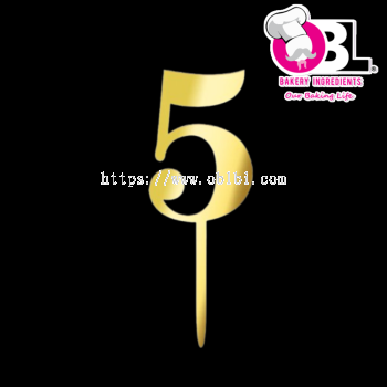 109389 ACRYLIC TOPPER NUMBER