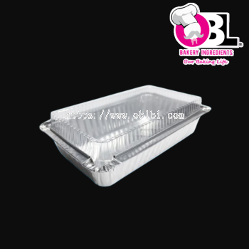 104125 570P RECT W/LID ALUM TRAY 5'S