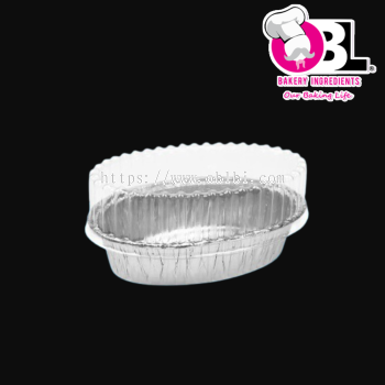 104096 6301P OVAL W/LID ALUM TRAY 10'S