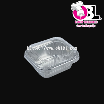 104006 4330P SQ W/LID ALUM TRAY 10'S