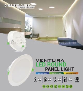 Maxlux Ventura LED Round Panel Light 12 Watt