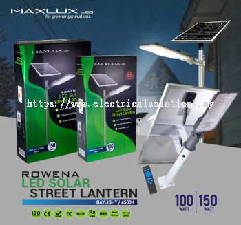 Maxlux Rowena Solar LED Street Lantern 100/150 Watt DL
