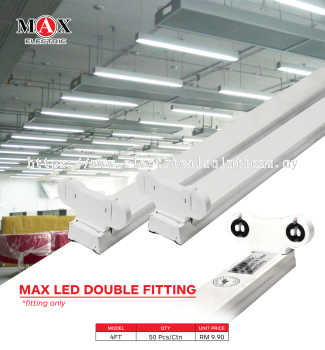 Max LED Double Fitting 4FT