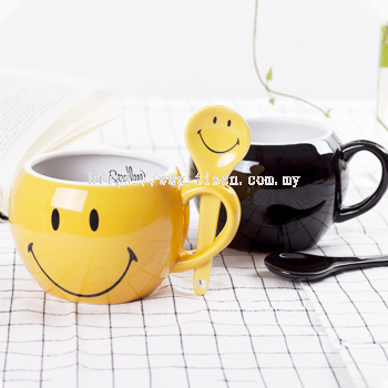 Creative Cute Smiley Ceramic Coffee Mug