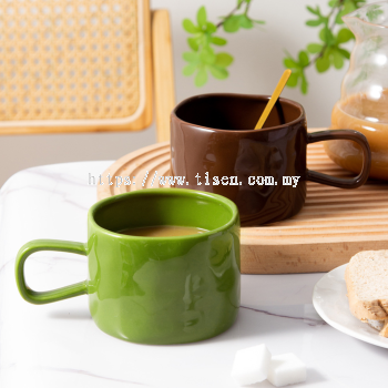 Modern Multi-colored Glazed Ceramic Mug