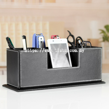 PU Desk Stationery Organizer