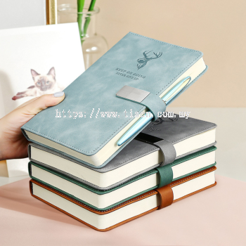 A5 Business Custom PU Leather Magnetic Buckle Notebook