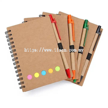 A5 Spiral Bound Notebook with Sticknote 