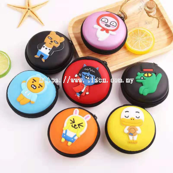 Creative  Silicone Donut Cartoon Purse