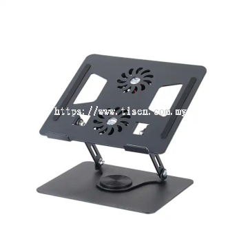 360 Degree Rotating Foldable Laptop Stand with Cooling Fan