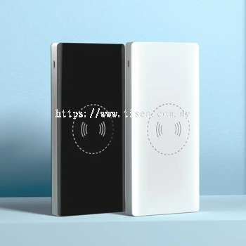 Custom Logo  2 In 1 Wireless Charger Magnetic Power Bank with Torch Light