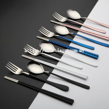 Custom Logo Korean Style Cutlery Set