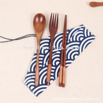 Custom Logo ECO Friendly Bamboo Cutlery Set