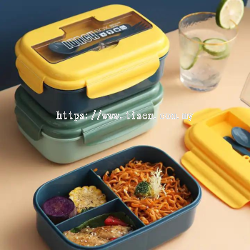 Bento Lunch Box with Cutlery Set  02