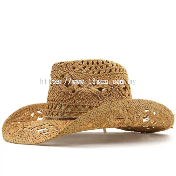 Natural Panama Straw Wide Brim Hat  02