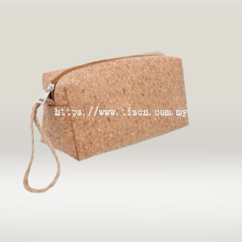 Natural Cork Cosmetic Pouch Bag  01