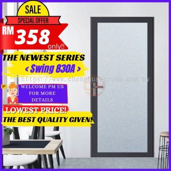  VITALLY SWING DOOR ALUMINIUM FRAME TOILET DOOR 830A Custom made Within 30" x 84" (SUPPLY ONLY)