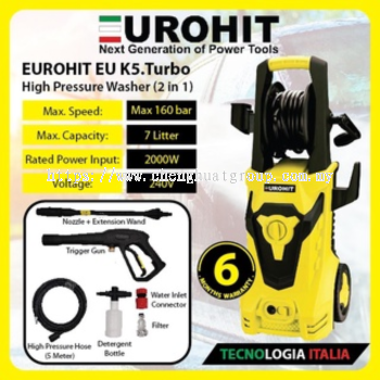 EUROHIT 2000W 160BAR HIGH PRESSURE WASHER EU. K5 TURBO