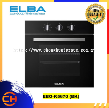 ELBA MECHANICAL CONTROL WITH TIMER BUILT-IN OVEN EBO-K5670(BK) - 56L