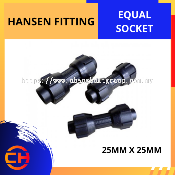 HANSEN FITTING EQUAL SOCKET 25MM