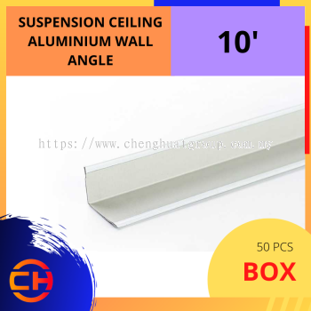 SUSPENSION CEILING ALUMINIUM WALL ANGLE 10' [50 PCS/BOX]