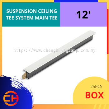 SUSPENSION CEILING TEE SYSTEM MAIN TEE 12' [25 PCS/BOX]