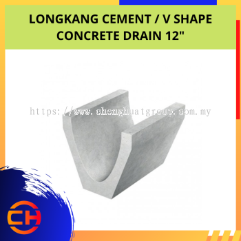 V SHAPE CONCRETE DRAIN 12"