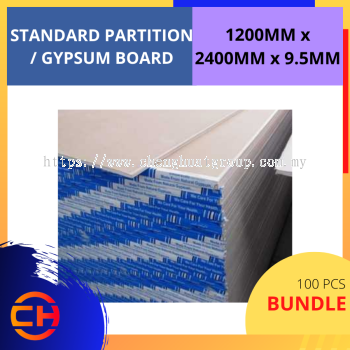 STANDARD PARTITION/GYPSUM BOARD 9.5 MM (100 PCS/BUNDLE)