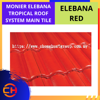 MONIER ELEBANA TROPICAL ROOF SYSTEM MAIN TILE ELEBANA RED